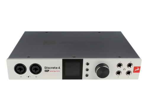 Antelope Audio Discrete 4 Pro Synergy Core Аудиоинтерфейс 24 бит/192 кГц, 14x20, аналоговые входы: 4, линейные выходы: 4, микрофонные предусилители: 4 фото 3