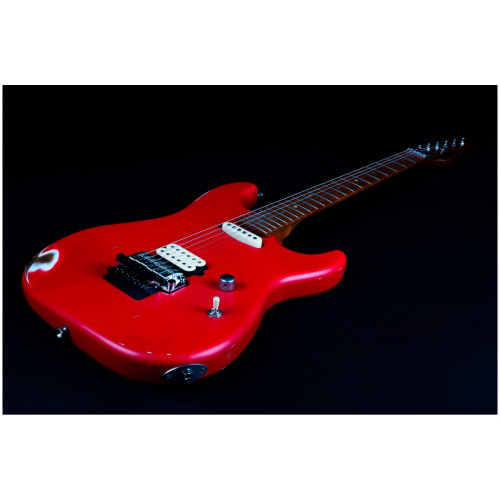 JET JS-850 Relic FR электрогитара, Stratocaster, корпус ольха, 22 лада, HS, цвет Relic FR, красный фото 3