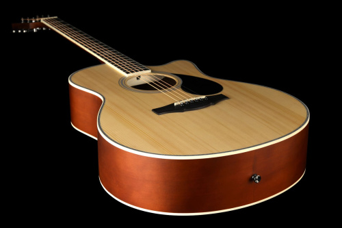 KEPMA A1CE Natural электроакустическая гитара, цвет натуральный, в комплекте 3м кабель фото 4