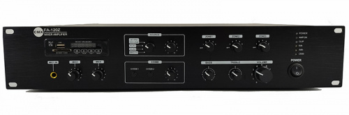 CMX Audio FA-120Z Микшер усилитель, 3 зоны с отдельным контролем громкости, 120ватт, встроенный Mp3 плеер USB и SD, FM тюнер Bl