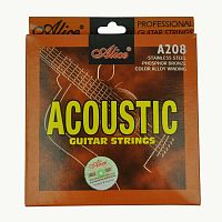 ALICE A208-L струны для акустической гитары, фосфорная бронза, 12-53, натяжение: Light