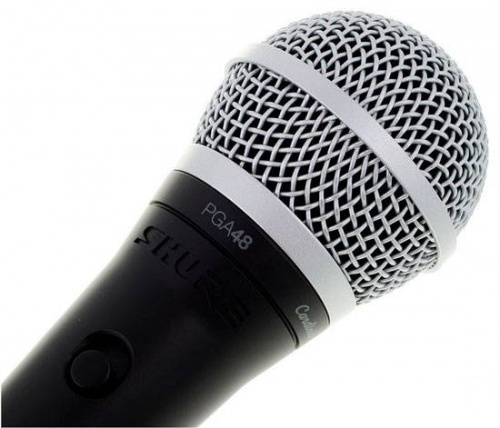 SHURE PGA48-XLR-E кардиоидный вокальный микрофон c выключателем, с кабелем XLR -XLR фото 3