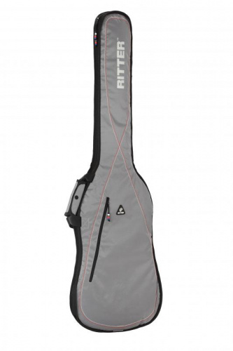 Ritter RGP2-B/SRW Чехол для бас-гитары, защитное уплотнение 10мм+5мм, цвет серебристый SRW
