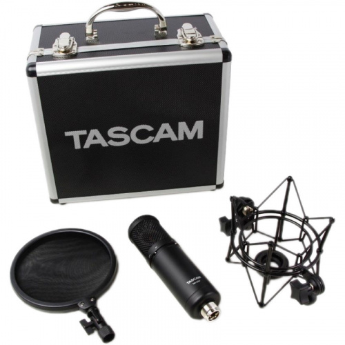 TASCAM TM-280 студийный конденсаторный микрофон с позолоченной мембраной 34 мм, кардиоида фото 2