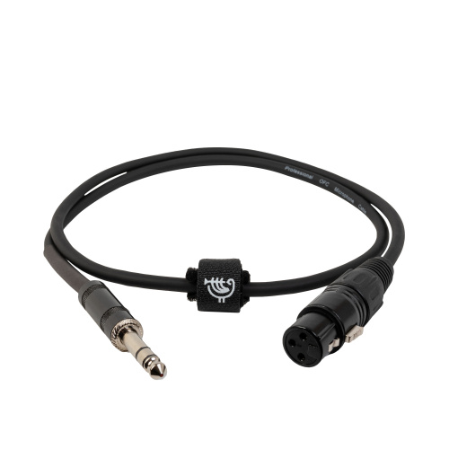 ROCKDALE XF001-1M готовый микрофонный кабель, разъемы XLR female X stereo jack male, длина 1 м, черный фото 4