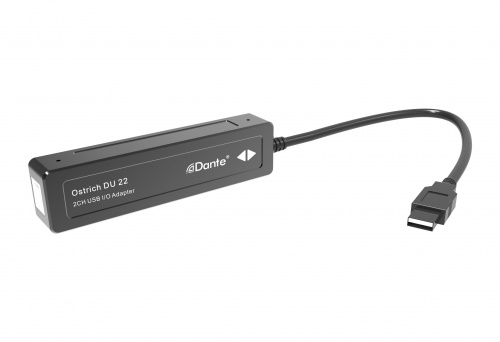 S-Track DU22 Мобильный Dante/USB интерфейс 2х2, питание через USB фото 2