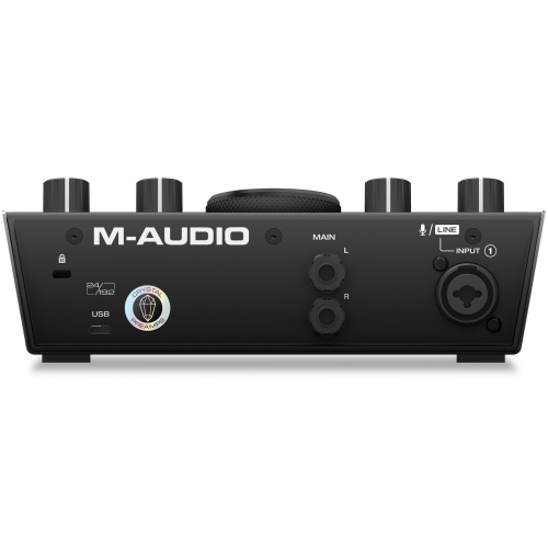 M-Audio AIR 192 I 4 USB аудио интерфейс, 24бит/192кГц, XLR/TRS микрофонный вход с фантомным питанием +48В, 1/4 TS Jack инструментальный вход, 2х1/4 TS фото 3