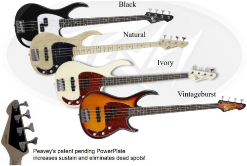 PEAVEY Milestone VBS, бас-гитара, Powerplate, санберст, 4 струны фото 7