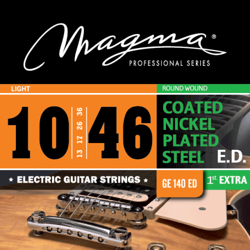 Magma Strings GE140ED Струны для электрогитары Серия: Coated Nickel Plated Steel Калибр: 10-13-1