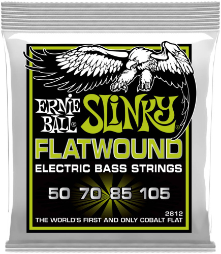 Ernie Ball 2812 струны для бас-гитары Regular Slinky Flatwound Bass (50-70-85-105)