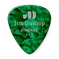 Dunlop Celluloid Green Pearloid Extra Heavy 483P12XH 12Pack медиаторы, очень жесткие, 12 шт.