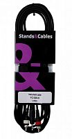 STANDS & CABLES YC-028-5 кабель распаянный мини-Jack 3,5мм стерео 2xRCA, длина 5 м.