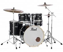 Pearl EXX725S/C31 ударная установка из 5-ти барабанов, цвет Jet Black + стойки и тарелки