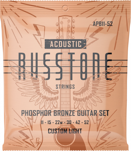 Russtone APB11-52 струны для акуст.гитары Acoustic Phosphor Bronze (11-15-22w-30-42-52)
