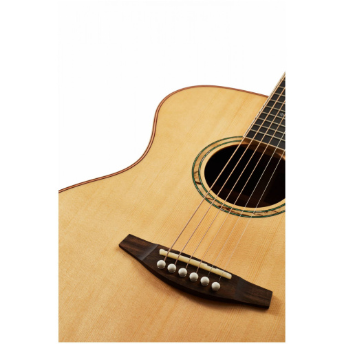 TOM GA-C2 акустическая гитара в корпусе гранд аудиториум с вырезом, верхняя дека массив ели, кор фото 11