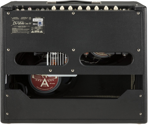 Fender Hot Rod DeVille 212 IV, Black ламповый гитарный комбо, 60Вт, 2 x 6L6, 3 x 12AX7, футсвитч, 3 канала, ревер фото 2