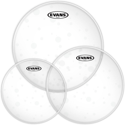 Evans ETP-HYDGL-F Набор пластиков 10",12",14" Hydraulic Glass,двойные, прозрач.с напылением фото 5