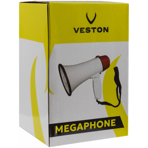 VESTON VMEG-8 Мегафон рупорный ручной, 8 Вт, дальность 200м, диаметр рупора 135мм, 4x1.5V SIZE C фото 4