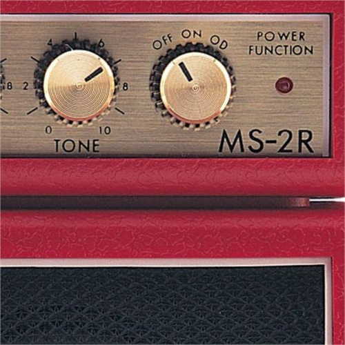MARSHALL MS-2R MICRO AMP (RED) усилитель гитарный транзисторный, микрокомбо, 1 Вт, питание от батарей и адаптера (приобретается отдельно), красный цве фото 5