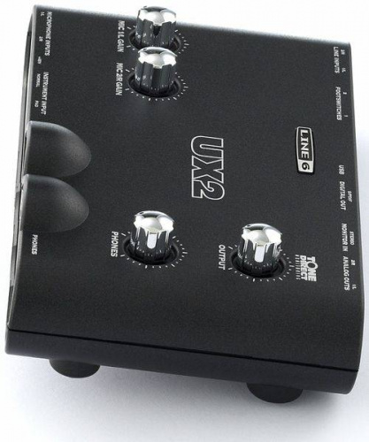LINE 6 TONEPORT UX2 Mk2 AUDIO USB INTERFACE Аудио интерфейс USB со встроенным моделирующим процессором эффектов (гитара, бас, вокал), 16/24 бит 41.1/4 фото 12