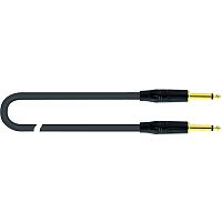 Quik Lok JUST JJ 3 готовый инструментальный кабель серии Just, 3 метра, металлические прямые разъемы Mono Jack черного цвета