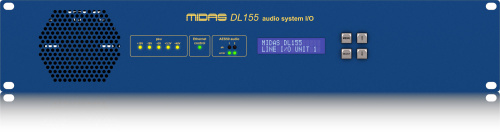 MIDAS DL155 блок 8 мик/лин входов, 8 лин выходов XLR, AES/EBU 8 вх/8вых XLR, 96кГц, 2 x AES50, 2U фото 2