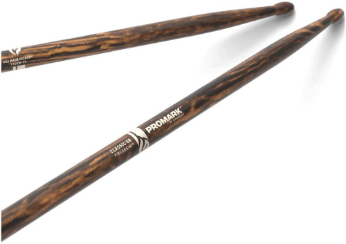 PROMARK TX5BW-FG Classic 5B FireGrain барабанные палочки, орех, закалённые огнем, деревянный наконечник фото 4