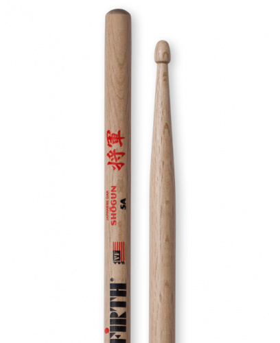 VIC FIRTH SHO5A SHOGUN 5A Japanese White Oak барабанные палочки, японский дуб, деревянный наконечни