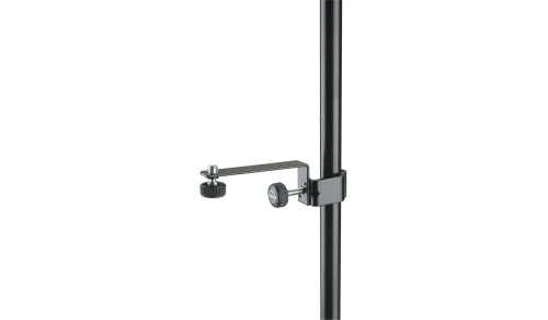 K&M 23800-300-55 стальной держатель микрофона на микрофонную стойку, резьба 3/8, чёрный