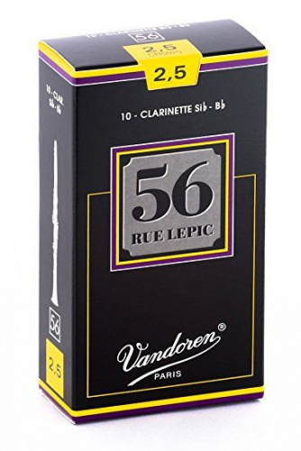 Vandoren CR5025/1 трости для кларнета Bb, "56 rue Lepic", №2.5, (упаковка 1 шт.)
