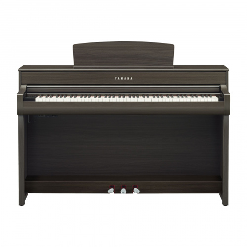 YAMAHA CLP-745DW клавинова 88кл.,клавиатура GT/256 полиф./38тембров/2х100вт/USB,цвет-тёмный орех фото 2