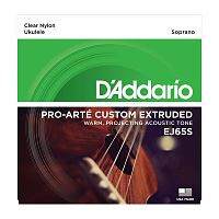 D'Addario EJ65S струны для укулеле, чистый нейлон