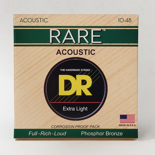 DR RPL-10 Extra Light (10 48) Струны для акустической гитары фосфористая бронза