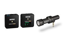 RODE Wireless GO II Single + VideoMic ME ультракомпактная двухканальная накамерная беcпроводная система. Дальность действия до 200м. В комплект входят