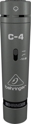 Behringer C-4 подобранная пара кардиоидных конденсаторных микрофонов 20-20000Гц, включает планку с держателями, ветрозащиту, футляр фото 2