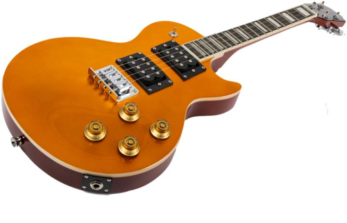 FLIGHT Centurion Tenor GT электроукулеле, Les Paul, тенор, золотой, чехол фото 13