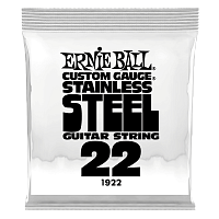 Ernie Ball 1922 струна одиночная для электрогитары Серия Stainless Steel Калибр: 22 Сердцевина: