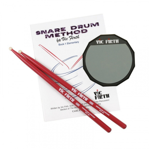 VIC FIRTH Launch Pad Kit (includes practice pad, SD1JR, method book)