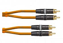 Cordial CEON DJ RCA 1,5 O аудио кабель 2xRCA male 2xRCA male, 1.5м, оранжевый