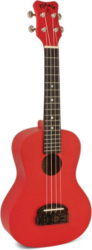 KOHALA KT-SRD укулеле, сопрано, серия TIKI, корпус липа, фигурная подставка, цвет красный