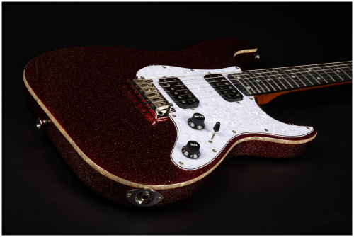 JET JS-500 RDS электрогитара, Stratocaster, корпус липа, 24 лада, HH, 1V1T, tremolo, цвет RDS фото 8