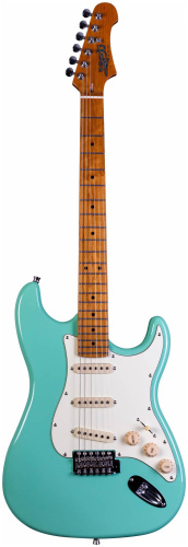 JET JS-300 SFG электрогитара, Stratocaster, корпус липа, 22 лада,SSS, tremolo, цвет Sea Foam Green
