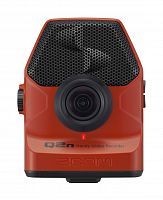 Zoom Q2n/R Универсальная камера со стереомикрофонами для композиторов и музыкантов, красная