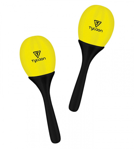 TYCOON TMPL-Y Маракасы пластиковые, цвет желтый
