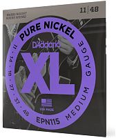 D'ADDARIO EPN115 PURE NICKEL BLUES/JAZZ ROCK 11-48 струны для электрогитары, никель, 11-48