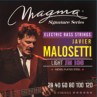 Magma Strings JM106 Струны для 6-струнной бас-гитары Javier Malosetti 28-120, Серия: Signature, Калибр: 28-40-60-80-100-120, Обмотка: никелированная с