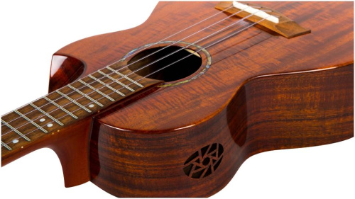FLIGHT MUSTANG TENOR EQ-A укулеле тенор с активным звукоснимателем, ALL SOLID акация, чехол фото 11