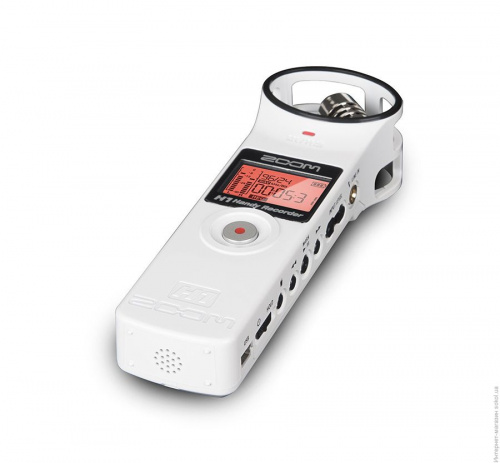 Zoom H1W ручной рекордер, портативный, белый цвет фото 2