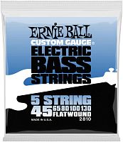 Ernie Ball 2810 струны для 5-струнной бас-гитары Flat Wound Bass 5 (45-65-80-100-130)