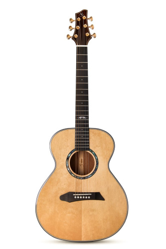 NG MINI 1E электроакустическая гитара, цвет натуральный, чехол в комплекте